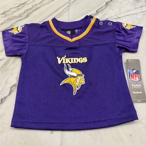Reebok Kids Minnesota Vikings Purple & Gold Jersey Top
